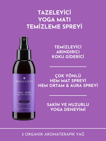 Monapieta Tazeleyici Yoga Matı Temizleme Spreyi 3'ü Set